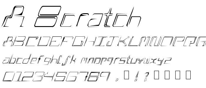 A Scratch font